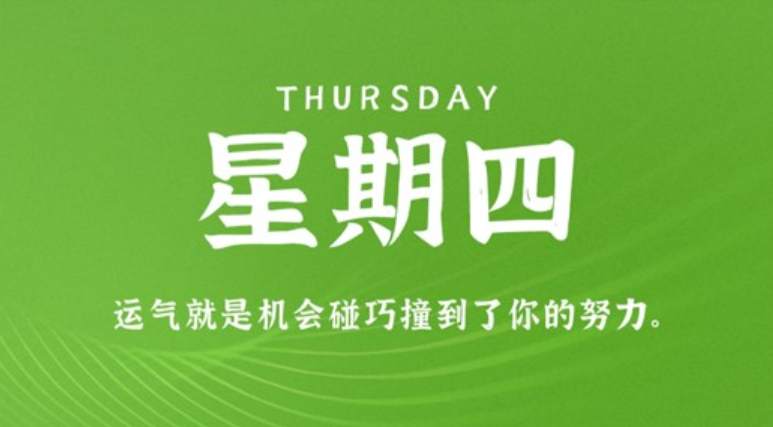 3月23日，星期四，在这里每天60秒读懂世界！